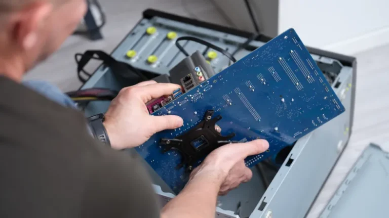 instalação das placas mãe