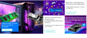 Site da marca de Memória RAM ADATA